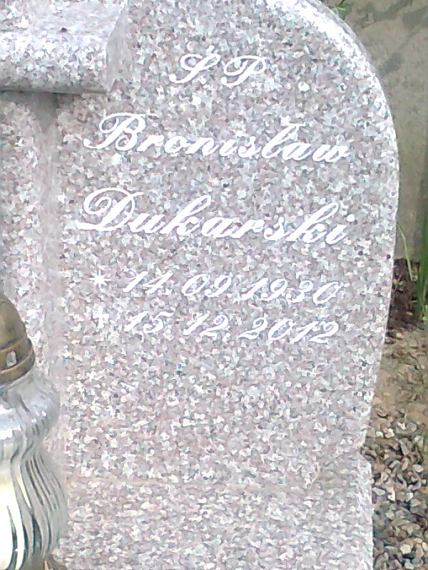 Bronisław Dukarski 1930 Cedynia - Grobonet - Wyszukiwarka osób pochowanych