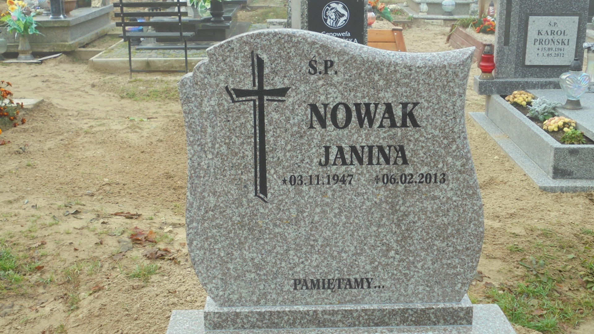 Janina Nowak 1947 Cedynia - Grobonet - Wyszukiwarka osób pochowanych