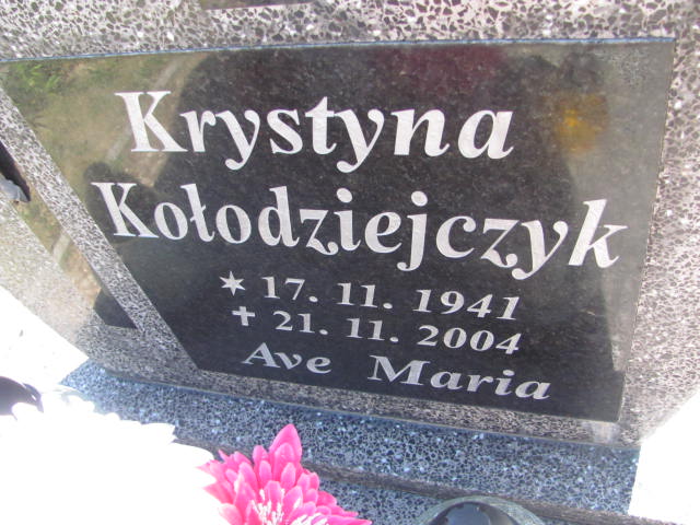 Krystyna Kołodziejczyk 1941 Cedynia - Grobonet - Wyszukiwarka osób pochowanych