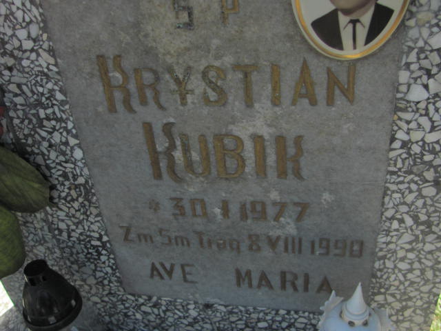 Krystian Kubik 1977 Cedynia - Grobonet - Wyszukiwarka osób pochowanych