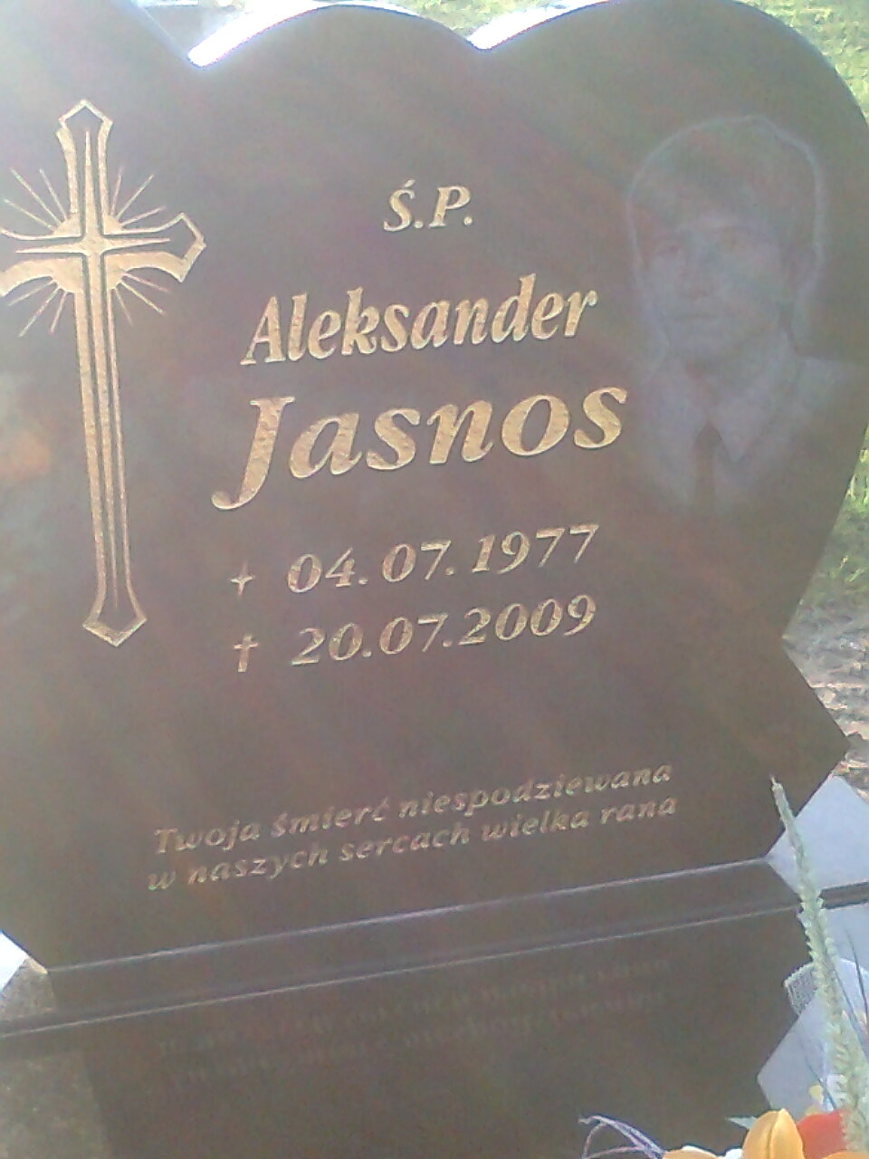 Marek Jasnos 1975 Cedynia - Grobonet - Wyszukiwarka osób pochowanych