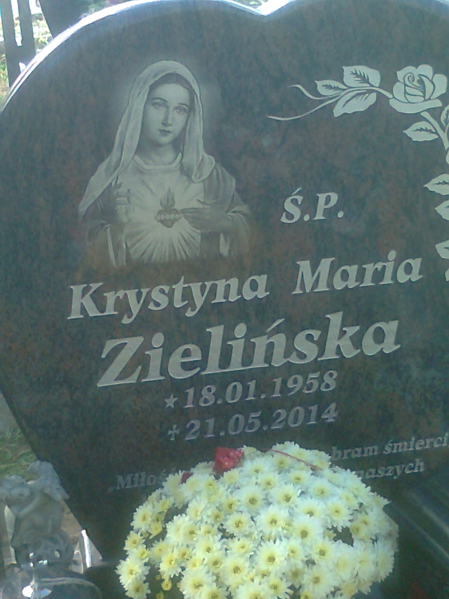 Krystyna ZIELIŃSKA 1958 Cedynia - Grobonet - Wyszukiwarka osób pochowanych
