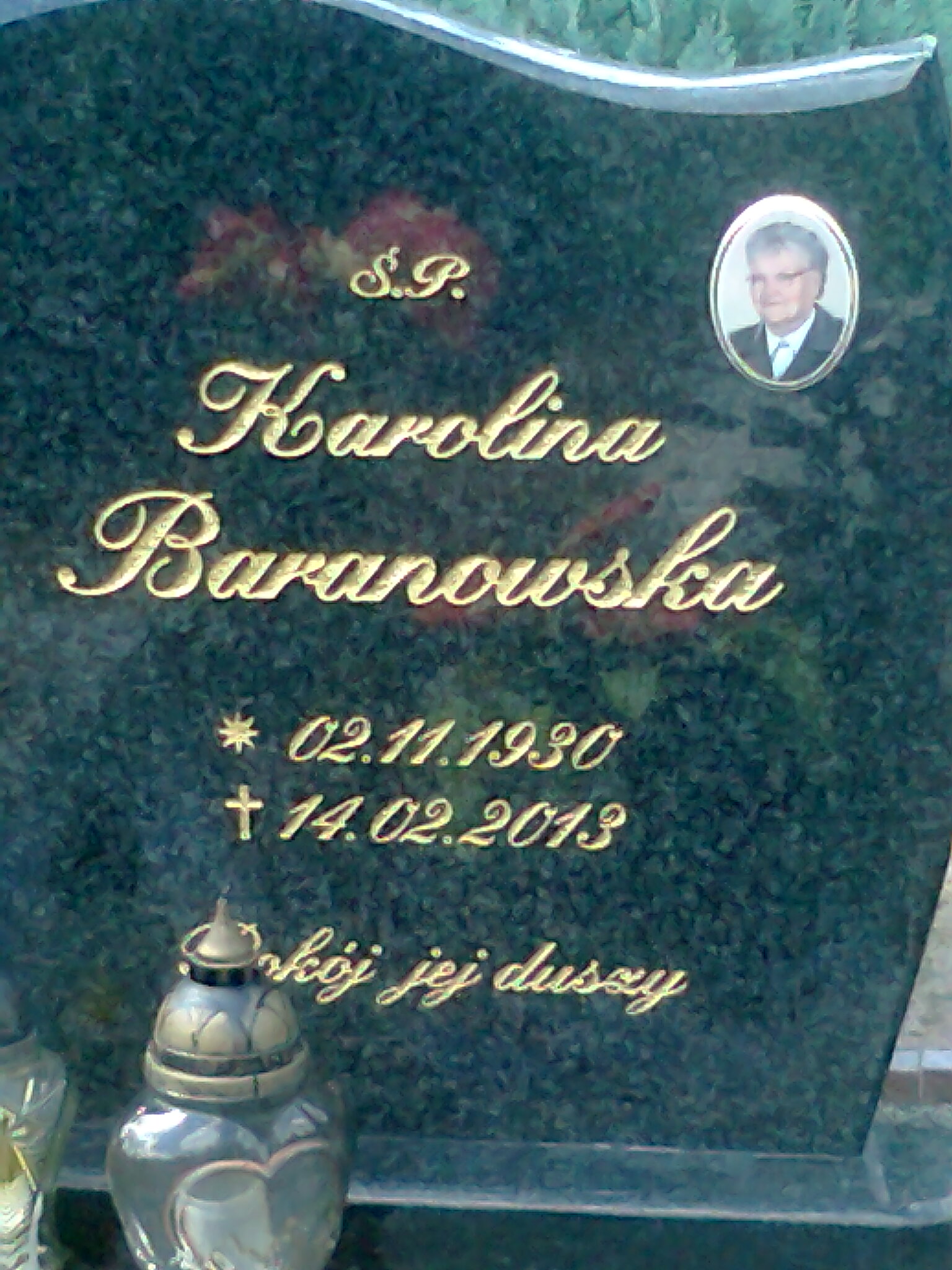 Karolina Baranowska 1930 Cedynia - Grobonet - Wyszukiwarka osób pochowanych