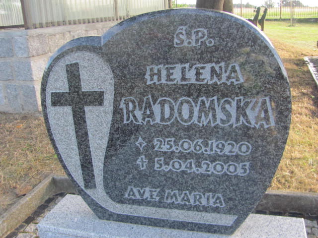 Helena Radomska 1920 Cedynia - Grobonet - Wyszukiwarka osób pochowanych