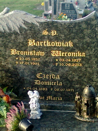 Domicela Czejdo 1883 Cedynia - Grobonet - Wyszukiwarka osób pochowanych