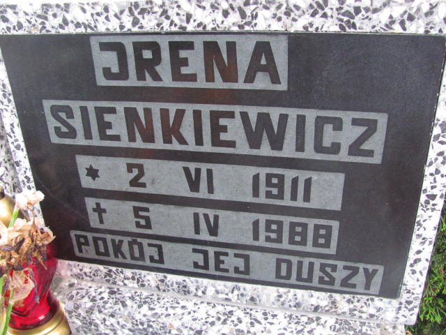 Irena Sienkiewicz 1911 Cedynia - Grobonet - Wyszukiwarka osób pochowanych