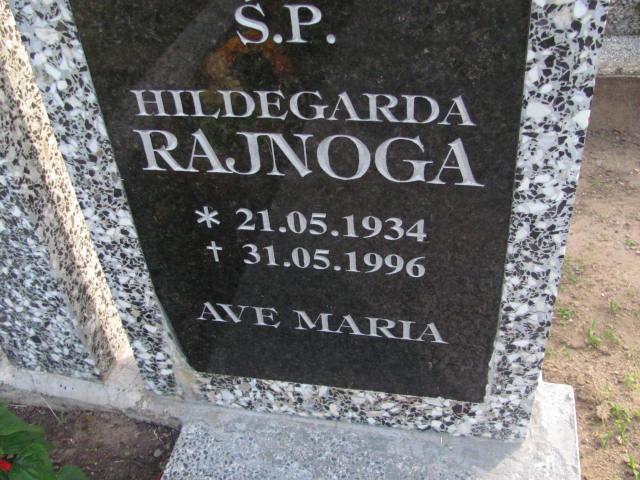 Hildegarda Rajnoga 1934 Cedynia - Grobonet - Wyszukiwarka osób pochowanych
