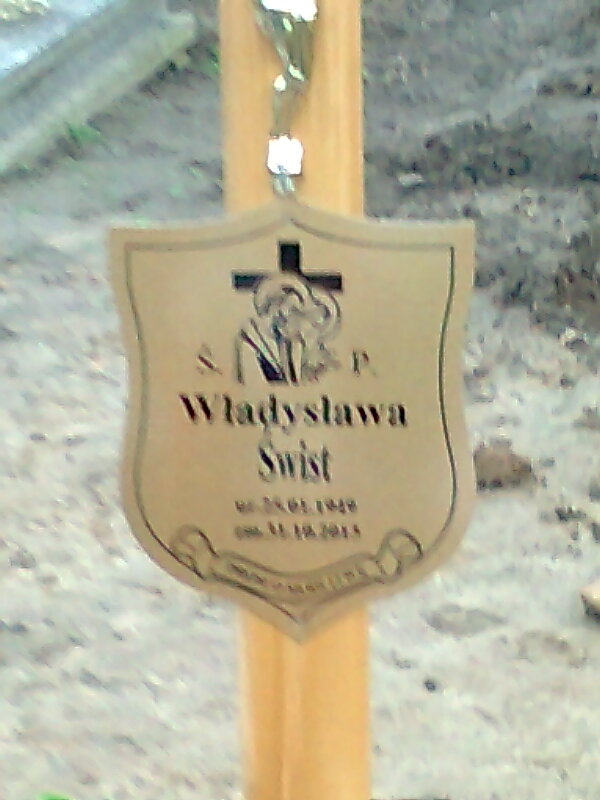 Władysława ŚWIST 1949 Cedynia - Grobonet - Wyszukiwarka osób pochowanych