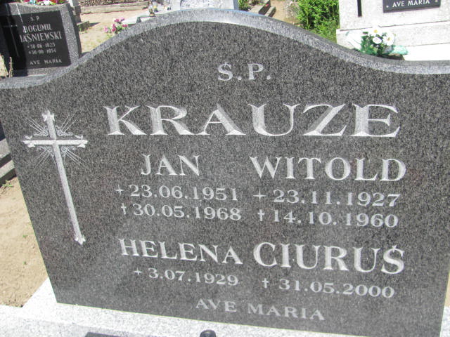Witold Krauze 1927 Cedynia - Grobonet - Wyszukiwarka osób pochowanych