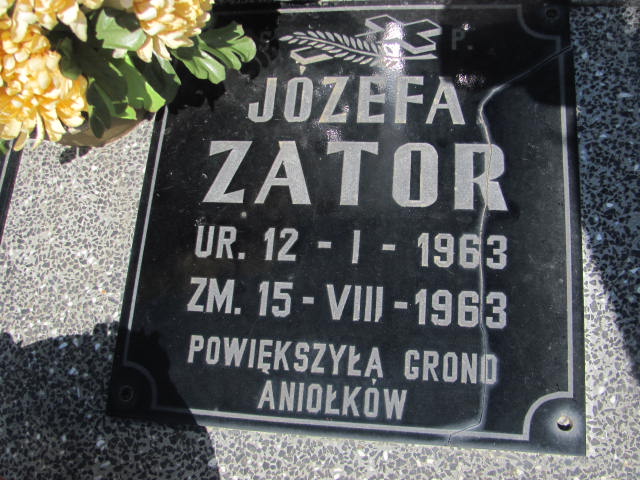 Barbara Zator 1963 Cedynia - Grobonet - Wyszukiwarka osób pochowanych