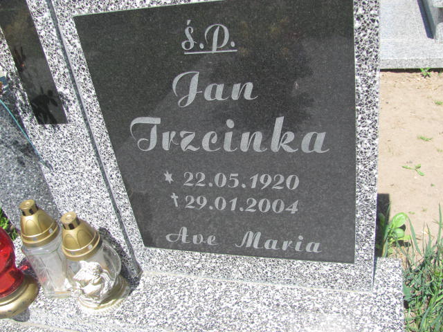 Jan Trzcinka 1920 Cedynia - Grobonet - Wyszukiwarka osób pochowanych