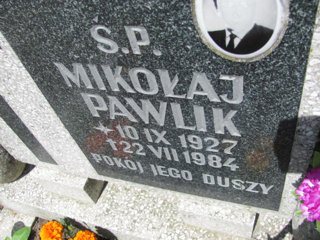 Mikołaj Pawlik 1927 Cedynia - Grobonet - Wyszukiwarka osób pochowanych