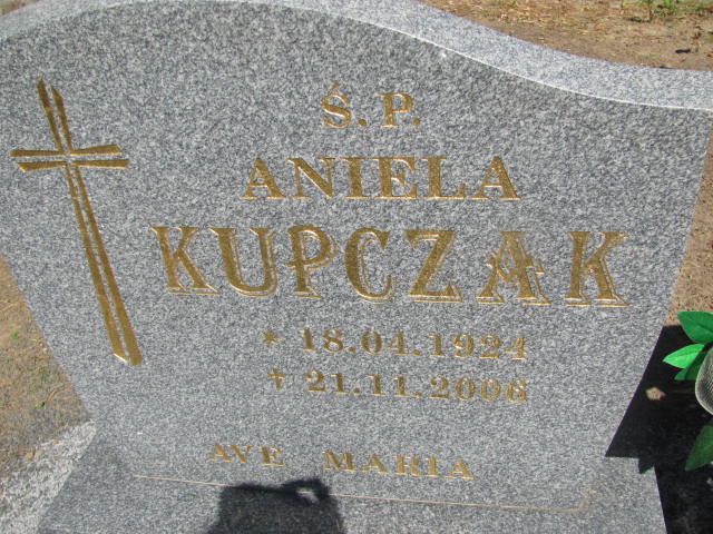 Aniela Kupczak 1924 Cedynia - Grobonet - Wyszukiwarka osób pochowanych