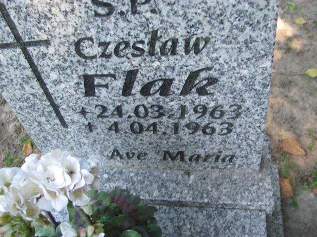 Czesław Flak 1963 Cedynia - Grobonet - Wyszukiwarka osób pochowanych