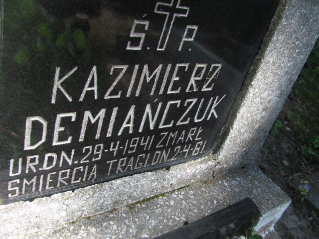 Kazimierz Dymiańczuk 1941 Cedynia - Grobonet - Wyszukiwarka osób pochowanych