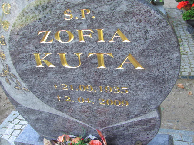Zofia Kuta 1935 Cedynia - Grobonet - Wyszukiwarka osób pochowanych