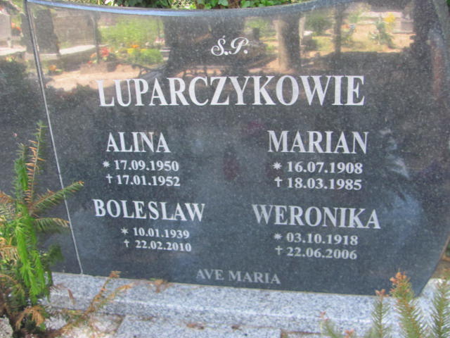 Bolesław Luparczyk 1939 Cedynia - Grobonet - Wyszukiwarka osób pochowanych