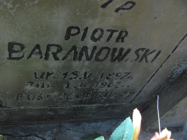 Piotr Baranowski 1897 Cedynia - Grobonet - Wyszukiwarka osób pochowanych