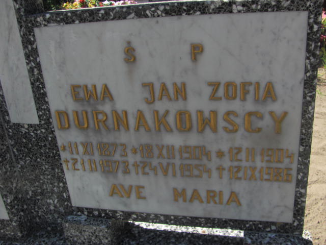 Jan Durnakowski 1904 Cedynia - Grobonet - Wyszukiwarka osób pochowanych